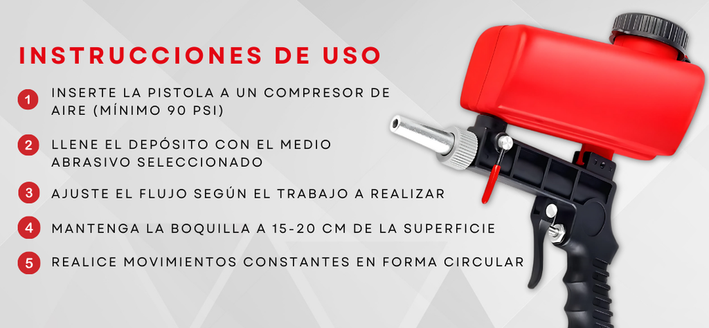 SANBLASTER PRO: La Pistola de Arena Profesional