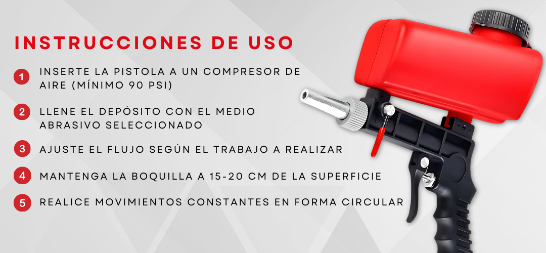 SANBLASTER PRO: La Pistola de Arena Profesional
